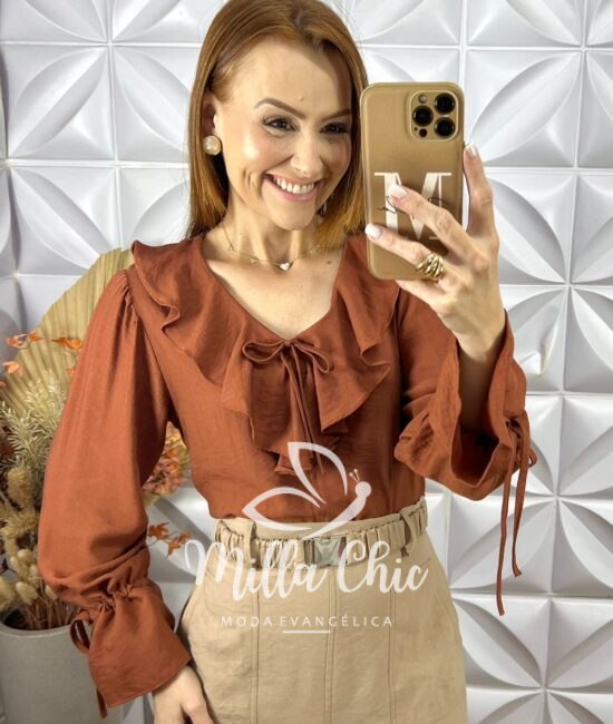 Saia longa Carla - Preta e Branca - Milla Chic