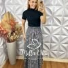 Saia longa Quitéria Em Viscolinho - Milla Chic