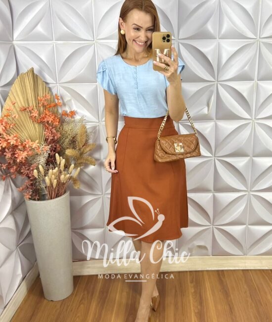 Saia Maria Em Bengaline - Milla Chic