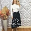 Milla Chic - millachic com br saia natifa e alfaiataria marrant preta Saia Natifa E Alfaiataria Marrant - Preta - Milla Chic