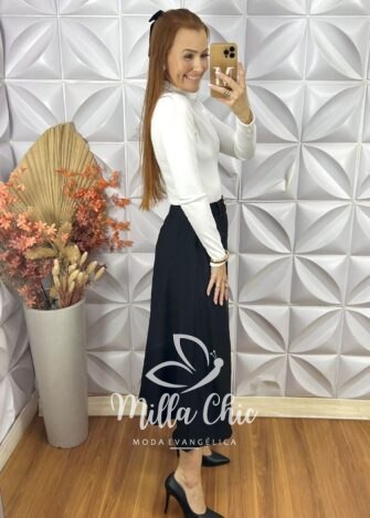 Milla Chic - millachic com br saia natifa e alfaiataria marrant preta 4 Saia Natifa E Alfaiataria Marrant - Preta - Milla Chic