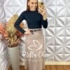 Milla Chic - millachic com br saia neide em tricot modal rosa Saia Neide Em Tricot Modal - Rose - Milla Chic