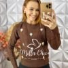 Suéter Em Tricot Flávia - Branco - Milla Chic