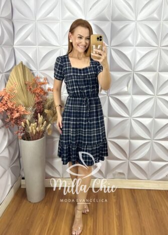 Vestido Amanda  Comfy Chic- Azul - Milla Chic