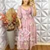 Vestido Beatriz Em Chifon - Rose - Milla Chic