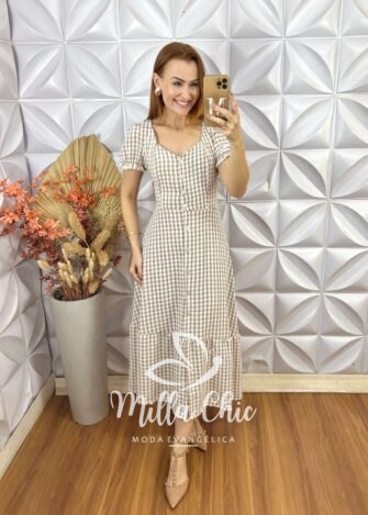 Vestido Bella em vichy - Milla Chic