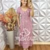 Vestido Bella Em Vichy - Rosa - Milla Chic
