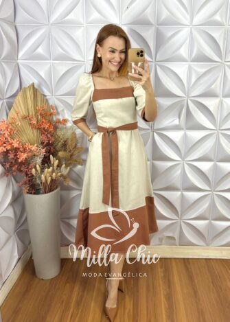 Vestido Catarina Em Linho - Milla Chic