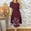 Milla Chic - millachic com br vestido celina em alfaiataria marrant vermelho 5 Vestido Celina Em Alfaiataria Marrant - Marsala - Milla Chic