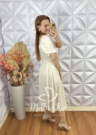 Vestido Celine Em Linho - Vinho - Milla Chic
