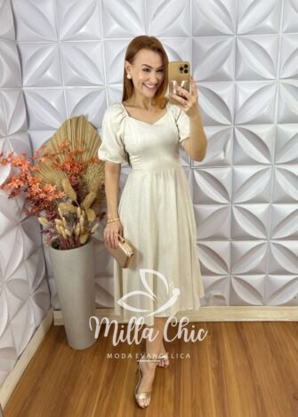Vestido Celine Em Linho - Vinho - Milla Chic