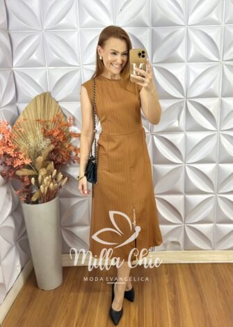 Vestido Charlene - Caramelo - Milla Chic