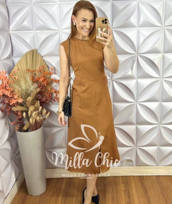 Vestido Charlene - Caramelo - Milla Chic