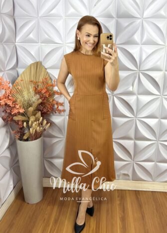 Vestido Charlene - Caramelo - Milla Chic