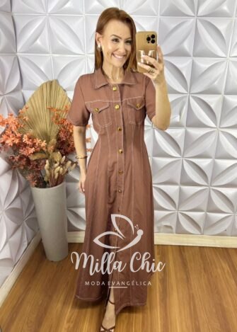 Milla Chic - millachic com br vestido chemise paula preto 2 Vestido Chemise Paula - Preto - Milla Chic