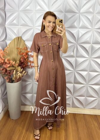 Milla Chic - millachic com br vestido chemise paula preto 3 Vestido Chemise Paula - Preto - Milla Chic
