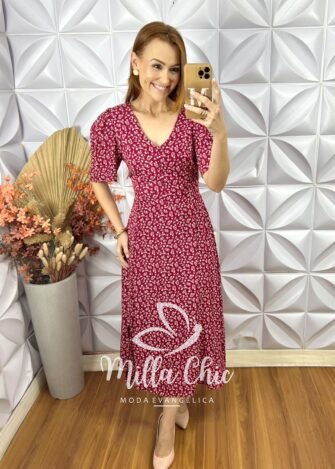 Vestido Clarice Em Viscolinho - Verde - Milla Chic