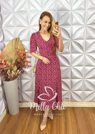 Vestido Clarice Em Viscolinho - Verde - Milla Chic