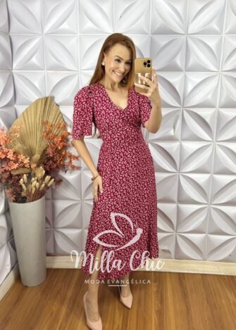 Vestido Clarice Em Viscolinho - Verde - Milla Chic