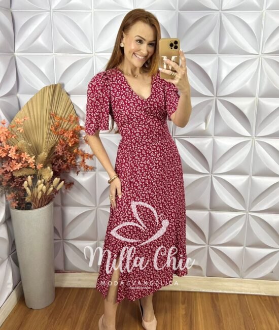 Vestido Clarice Em Viscolinho - Verde - Milla Chic