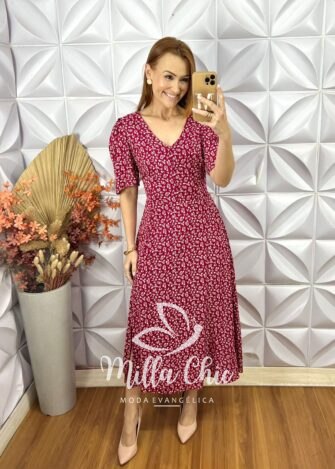 Vestido Clarice Em Viscolinho - Verde - Milla Chic