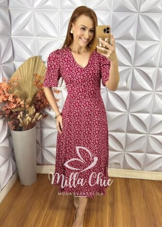 Vestido Clarice Em Viscolinho - Verde - Milla Chic