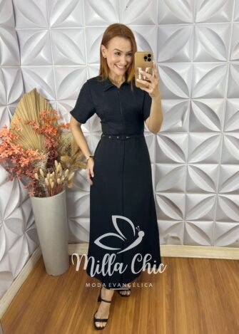 Milla Chic - millachic com br vestido dinora preto 2 Vestido Dinorá - Preto - Milla Chic