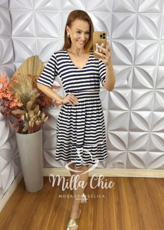 Milla Chic - millachic com br vestido dolores comfy e chic azul 7 Vestido Dolores Comfy E Chic - Azul - Milla Chic