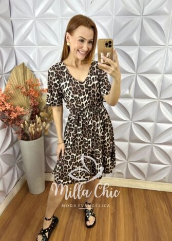 Milla Chic - millachic com br vestido dolores comfy e chic azul copia 3 Vestido Dolores Comfy E Chic - Animal Print - Milla Chic