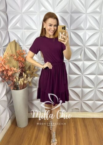 Vestido Lourdes Comfy Chic - Laranja - Milla Chic