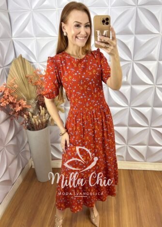 Vestido Nadir Em Viscolinho - Milla Chic
