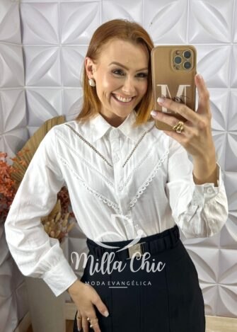 Vestido Narcisa Em Viscolinho - Preto - Milla Chic