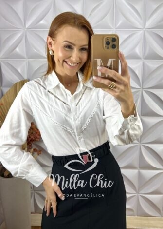 Vestido Narcisa Em Viscolinho - Preto - Milla Chic