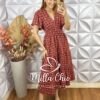Vestido Norma Em Crepe Bordado - Milla Chic