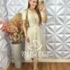 Vestido Odete Em Alfaiataria Twill - Laranja - Milla Chic