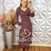 Vestido Raab Manga longa - Roxo - Milla Chic
