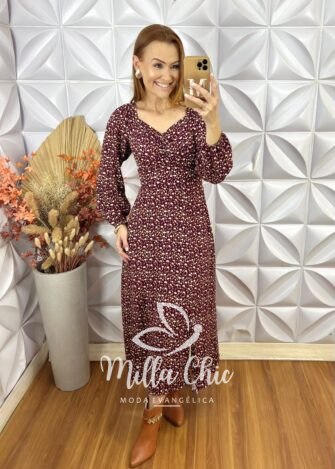 Milla Chic - millachic com br vestido raab manga longa roxo 3 Vestido Raab Manga longa - Roxo - Milla Chic
