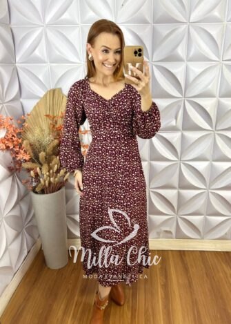 Milla Chic - millachic com br vestido raab manga longa roxo 4 Vestido Raab Manga longa - Roxo - Milla Chic