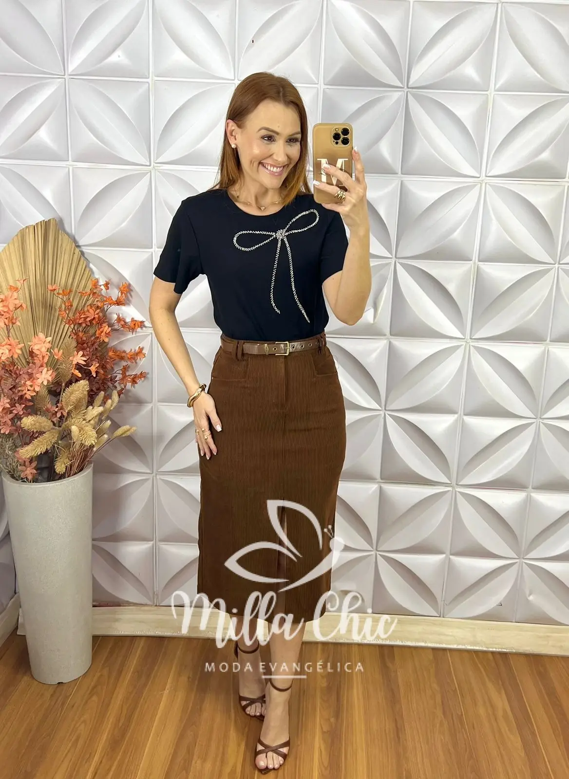 T-Shirt Laço Milla – Preta – Milla Chic T-Shirt Laço Milla - Preta - Milla Chic