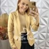 Blazer Lourdes Em Alfaiataria - Bege - Milla Chic