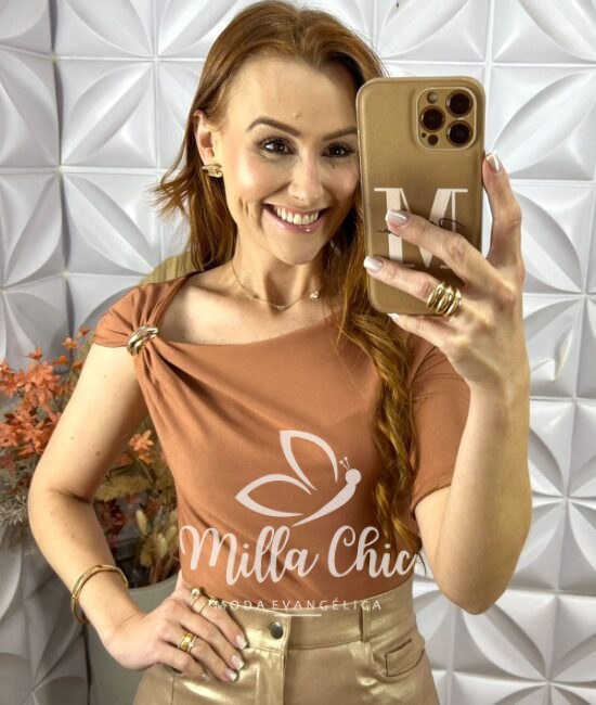 Blusa Ariadne Em Poliamida - Milla Chic