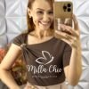Milla Chic - millachic com br blusa ariadne em poliamida marrom Blusa Ariadne Em Poliamida - Marrom - Milla Chic
