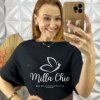 Blusa Noêmia Em Tricot - Preta - Milla Chic