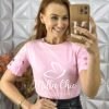 Milla Chic - millachic com br blusa sabrina malha algodao bordada rosa Blusa Sabrina Malha Algodão Bordada- Rosa - Milla Chic