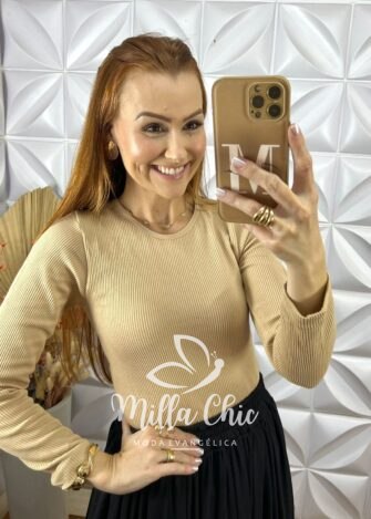 Cacharel Térmica Flanelada - Bege - Milla Chic