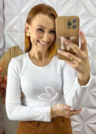 Cacharel Térmica Flanelada - Branca - Milla Chic