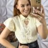 Camisa Anelise em lesie algodão - Milla Chic