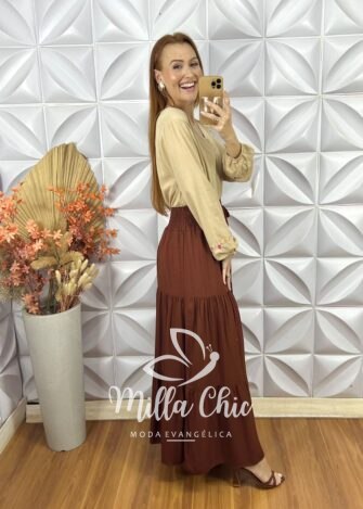 Milla Chic - millachic com br camisa edna em viscolinho azul 11 Camisa Edna em Viscolinho - Azul - Milla Chic