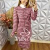 Conjunto Cláudia Em Tweed - Vermelho - Milla Chic