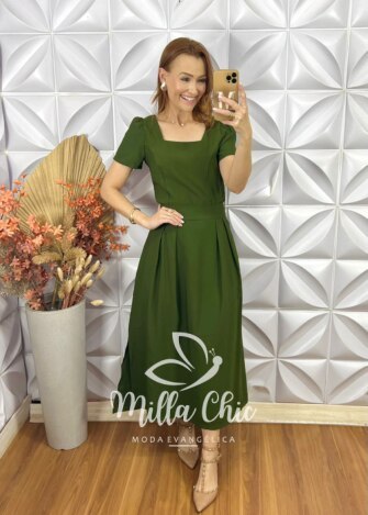 Conjunto Márcia Em Alfaiataria Marrant - Verde Escuro - Milla Chic